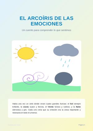 El Arcoiris De Las Emociones Cuento