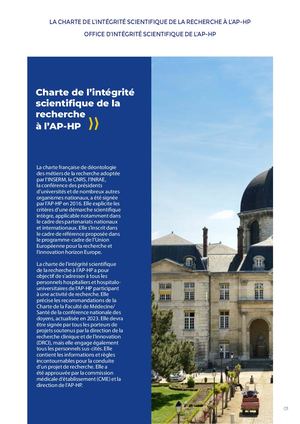Charte Intégrité scientifique AP-HP