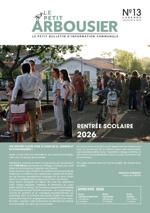 LABENNE Brochure le Petit Arbousier N°13 - septembre 2026