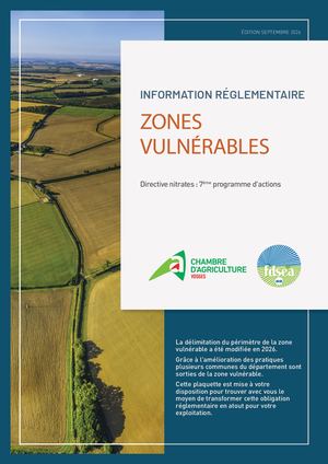 Information réglementaire - zones vulnérables