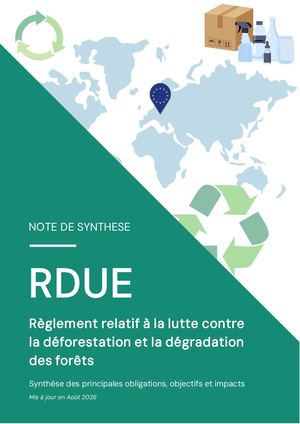 NOTE DE SYNTESE - Déforestation - MAJ 08/2026 | FIDEL FILLAUD