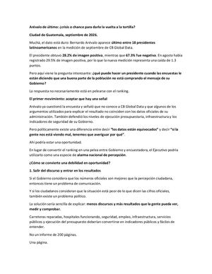 Arévalo De úLtimo Informe Periodistico De Inés