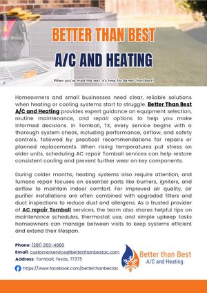 Better Than Best Ac And Heating