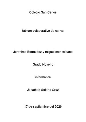 Tarea Tablero Miguel Monca Y Jeronimo Bermudez