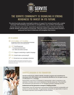 Servite Planning Study Final Report Full Board