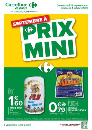 CATALOGUE PROMO CARREFOUR EXPRESS GUADELOUPE SEPTEMBRE À PRIX MINI SEPTEMBRE 2026