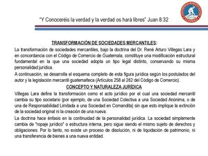 11 Transformación De Sociedades Mercantiles