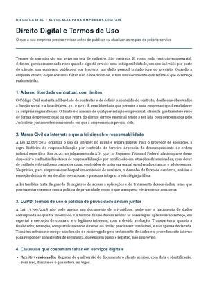 Direito Digital e Termos de Uso: o que a empresa precisa revisar