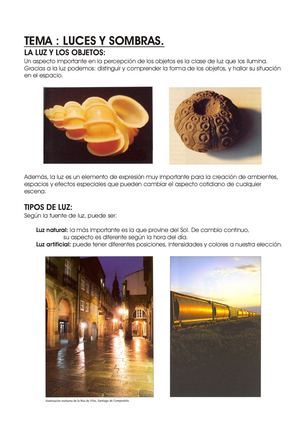 Tema Luces Y Sombras