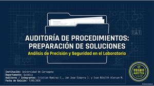 Solution Preparation Audit