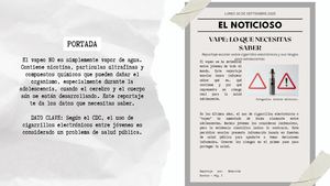 Vape Periódico Escolar Adolescente
