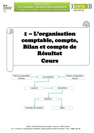 Organisation comptable