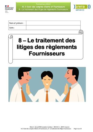 Litige de règlements