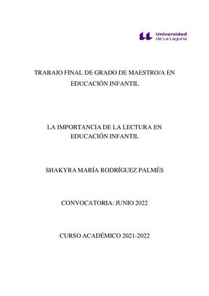 La Importancia De La Lectura En Educacion Infantil