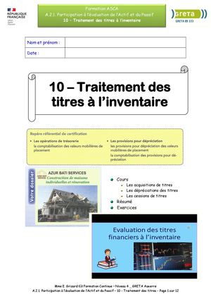 Les titres