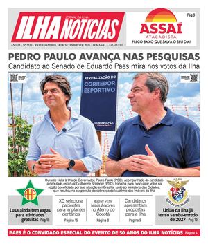 Jornal Ilha Notícias - Edição 2320 - 18/9/2026
