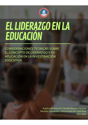“Consideraciones teóricas sobre el concepto de liderazgo y su aplicación en la investigación educativa”