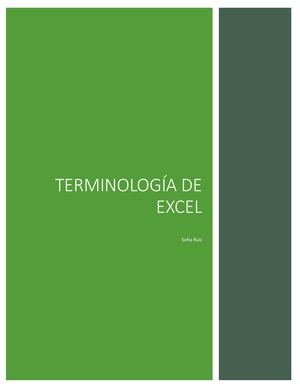 Terminología De Excel