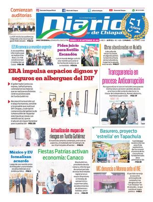 Portada, Viernes 18 De Septiembre De 2026