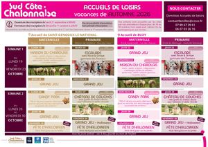 Programme VACANCES D'AUTOMNE Accueil De Loisirs
