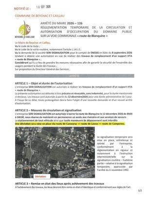 Arrêté 2026 126 Seri Signalisation Rte Blanquine
