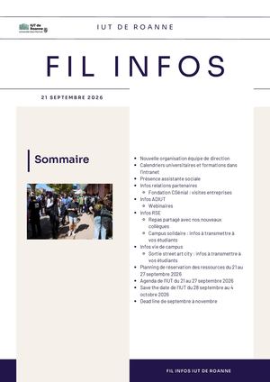 Fil Infos Iut De Roanne 21 09 26