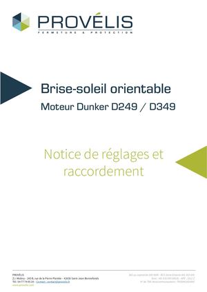 Reglage Moteur Dunker D249 D349 Bso
