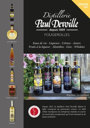 Catalogue Distillerie Paul Devoille 2027