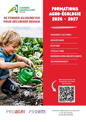 Brochure formations agroécologie CDA21 2026 2027