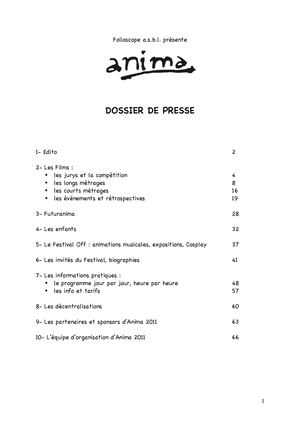 A2011_Dossier de presse