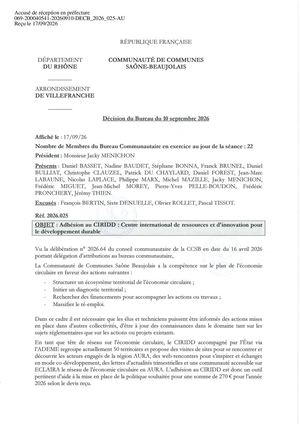 DECB 2026 025 TPN Décision Bureau Adhésion CIRIDD