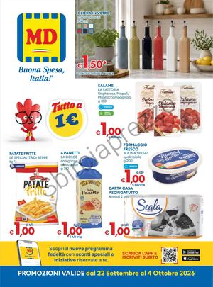 Volantino Md Dal 22 Settembre Al 04 Ottobre 2026