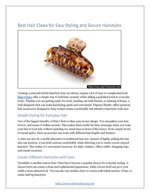Best Hair Claws For Easy Styling And Secure Hairstyles