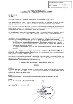 DP 2026 132 WIN Augustin CHALEROUX