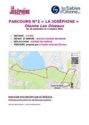 Parcours 2 Olonne Les Oiseaux - Joséphine 2026