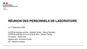 2026 09 17 Visio Personnels De Labo