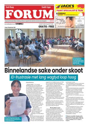 Suid Kaap Forum Week 38