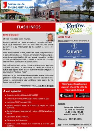 Flash Info Rentree 2026 Vf