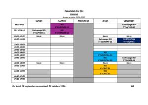 Planning Du Cdi Q2