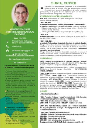 26 079 18 Cv Caissier Aulagne Animatrice Eac En Devenir (2) Allege 2 Mo