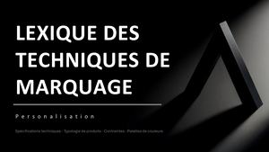 Lexique Marquage