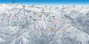 Plan des pistes Les Sybelles - Hiver 2026-2027