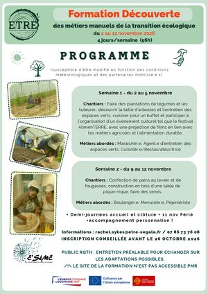 Programme Découv' Nov 2026
