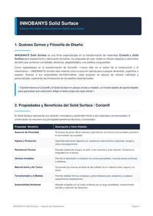 Innobanys Solid Surface