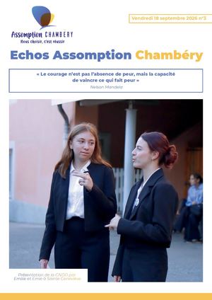 Echos Assomption Chambéry N°3