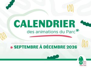 Calendrier des animations septembre-décembre 2026