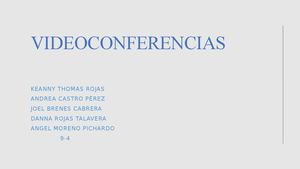 Video Conferencias #2