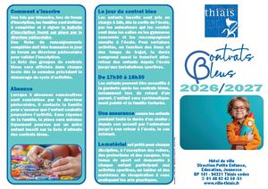 Contrats Bleus 2026-2027