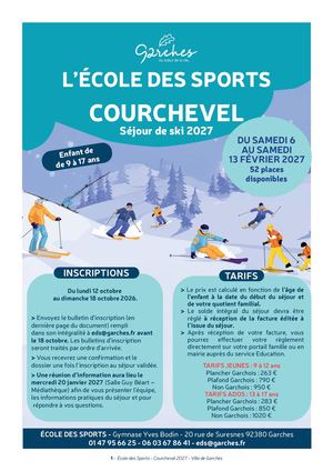 Brochure Courchevel École des sports 2027