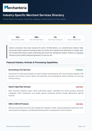 Merchantoria Industry Services Directory Pdf